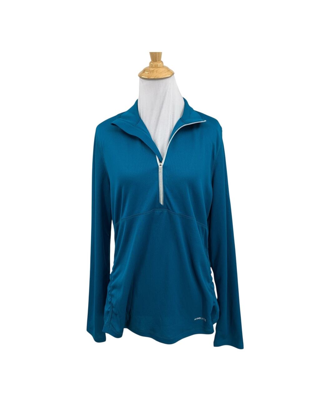 Annika Cutter & Buck Top Womens M Medium Half Zip Long Sleeve Quick Dry Golf